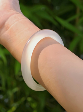 【颖有尽有】新款款天玉髓白月光手镯简约百搭KBR50715006