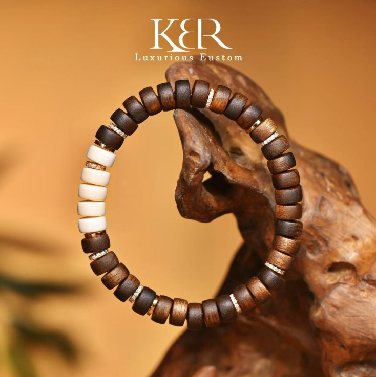 【悟空粉丝专享】高定设计天然沉香猛犸手串气质时尚KBR50812001
