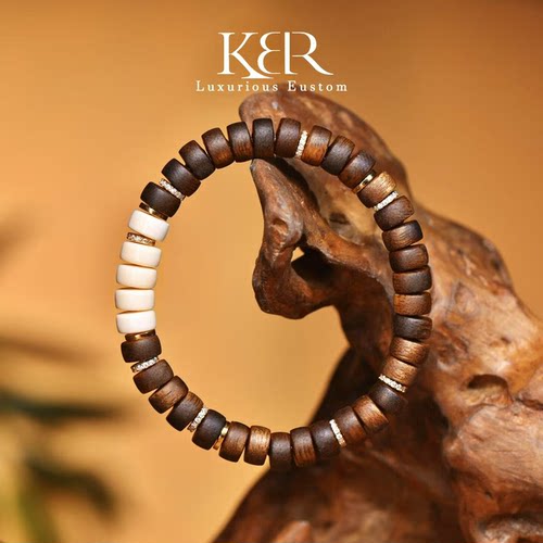 【颖有尽有】新款高定设计款天然沉香猛犸DIY手串KBR50812001
