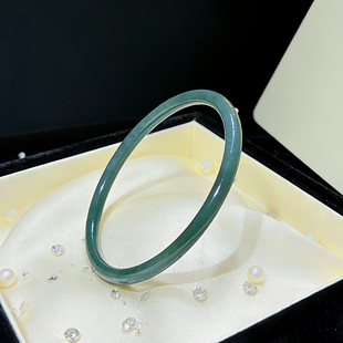 【颖有尽有】天然A货翡翠叮当手镯简约多样性发其一KBR6113001