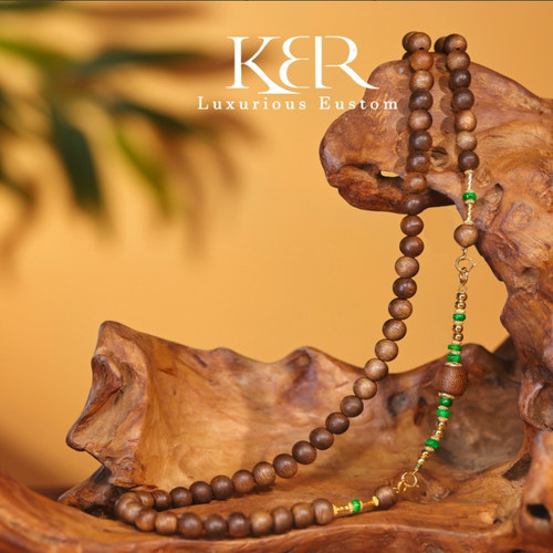 杭州发货【直播中国】新款天然A货翡翠沉香项链颈链KBR50714002