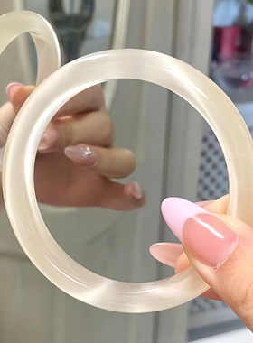 爆款白月光水晶镯子猫眼手镯