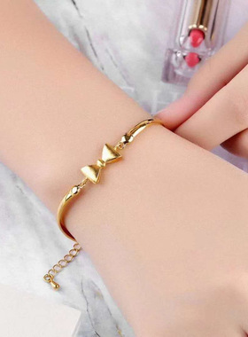 越南沙金手链开口可调节仿黄金