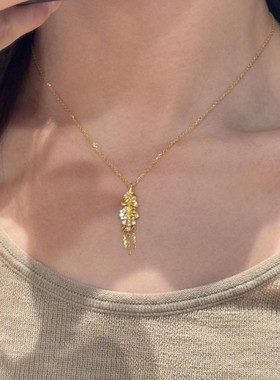 金店同款璀璨繁星麦穗项链