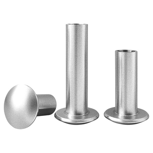 大扁头半空心铆钉铝 GB873半圆头铆接钉M2M2.5M3M4M5M6卷边铝铆钉