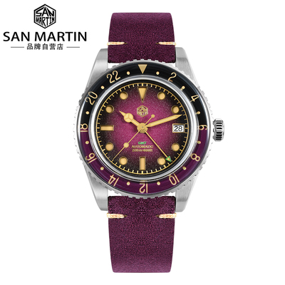 可乐圈蓝宝石圈夜光防水手表