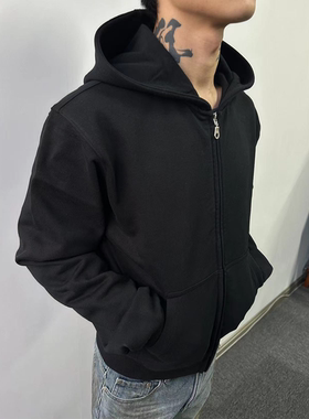 【TIDESURGE】 3周年限量款450g纯棉boxy短宽百搭高街ins连帽卫衣