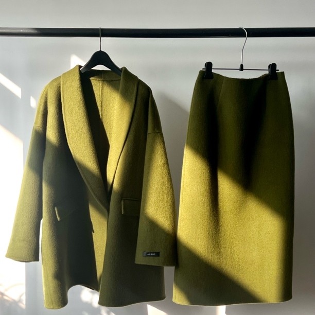 极简复古慵懒毛呢西服套装