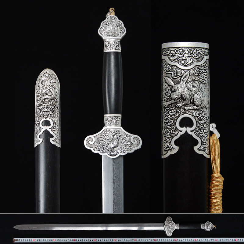 宝剑龙泉刀剑长剑汉剑太极剑硬剑仿银十二生肖剑花纹钢材质未开刃在类目 特色手工艺, 地区民间特色手工艺, 刀剑相关, 刀剑中 - 来自Buy2taobao.com提供专业的淘宝代购服务
