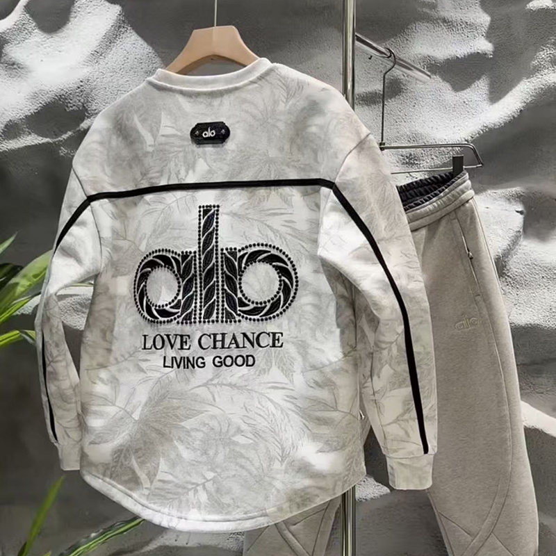 扎染个性美式潮流男士圆领卫衣轻奢高级感加绒潮流男装长袖打底衫