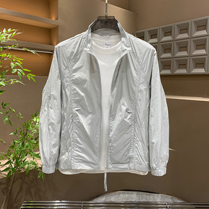 2026夏季新款男士帅气立领防晒衣外套百搭休闲简约舒适上衣ins潮