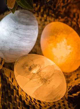 样板间矿石迷你小夜灯家居氛围灯现代简约鸡蛋LED灯儿童装饰摆件