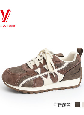 意尔康女鞋2025年秋季新款轻便防滑阿甘鞋超火休闲鞋5681ZD49256Y