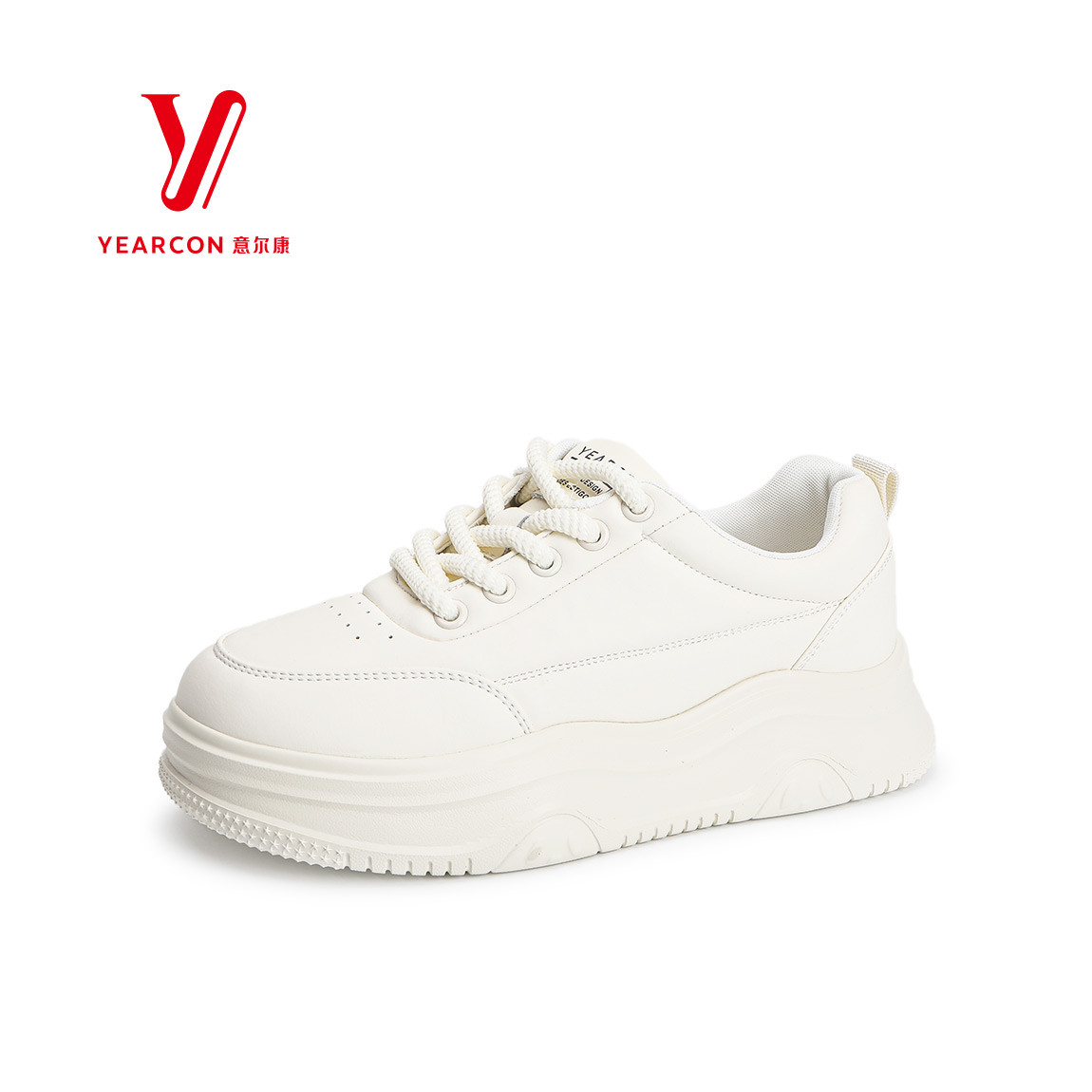 意尔康板鞋小白鞋厚底配裙子
