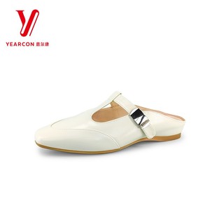 外穿凉鞋 意尔康女鞋 英伦风包头半托鞋 2025夏季 女5263GR39731Y 新款