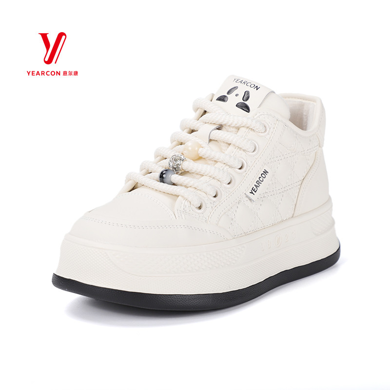 意尔康高帮鞋厚底时尚加绒正品