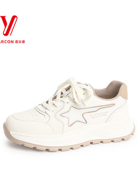 意尔康2024新款商场同款女士休闲鞋品牌正品厚底时尚S581AD05548Y