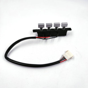 红日抽油烟机配件CXW-218-JXJ15A开关按钮四键二速久利烟机开关