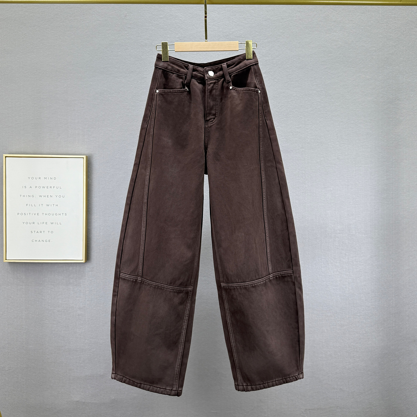 加绒加厚牛仔裤女长裤2025年冬季