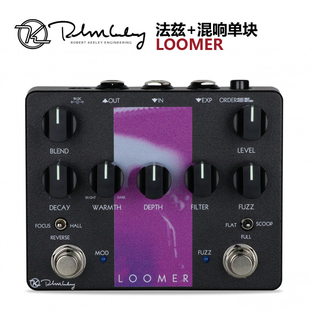 现货Keeley Loomer Fuzz Reverb钉鞋后摇氛围法兹混响单块效果器-封面