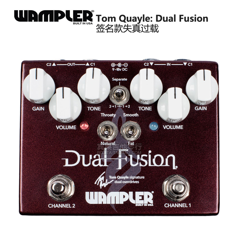 美产Wampler Dual Fusion Tom Quayle签名双通道过失真单块效果器-封面