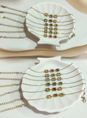 方糖手链 女生款清新甜美复古风轻奢小众精致2026新款