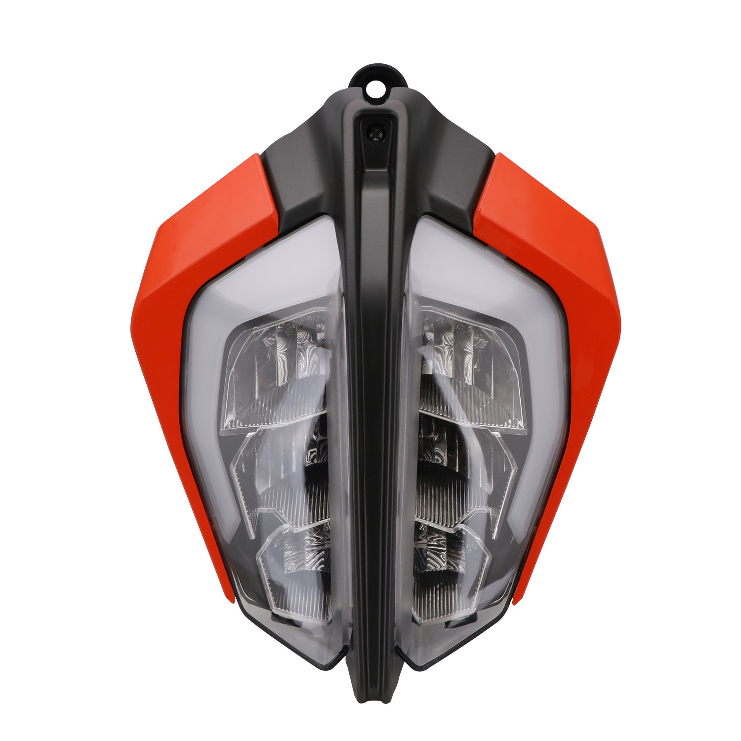 ktm杜克duke公爵250 390改装摩托车led大灯车灯分裂脸剑道灯总成