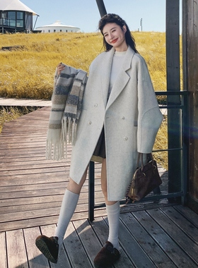 【现货首发】韩系阔版双面羊绒大衣D210 P245K338