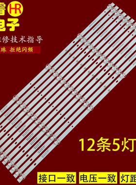 适用组装65寸GR.D.02.65D18001 65DOD203B5CY62312-GR灯条12条5灯