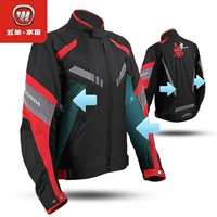 Wuyang Honda Ghost Horse Xe máy Mùa xuân Mùa hè Lưới Jersey Đầu máy xe lửa Đen Casual Racing phù hợp với xe máy - Xe máy Rider thiết bị găng tay lái xe