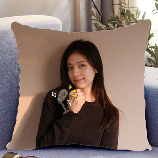 李兰迪周边双面抱枕人物照片同款靠枕靠垫带枕芯枕头套礼物可定制