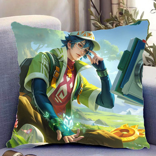 王者荣耀张良周边双面抱枕照片带枕芯靠枕靠垫枕头套生日礼物定制