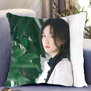 李兰迪周边双面抱枕人物照片同款靠枕靠垫带枕芯枕头套礼物可定制
