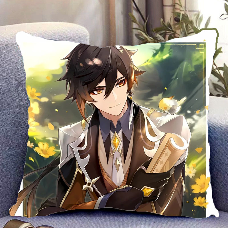 钟离原神游戏周边双面抱枕照片