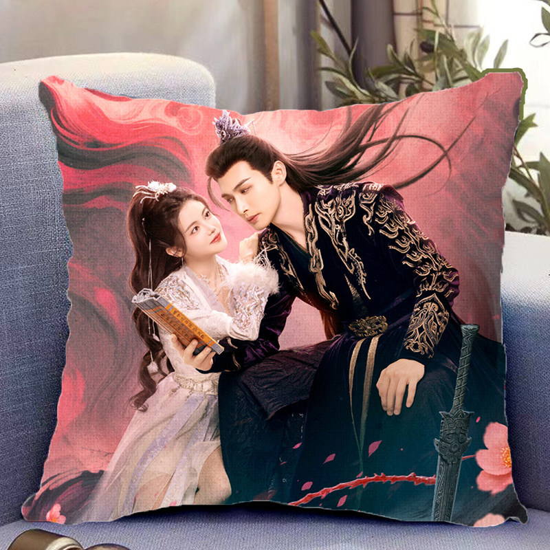 千朵桃花一世开周边双面抱枕