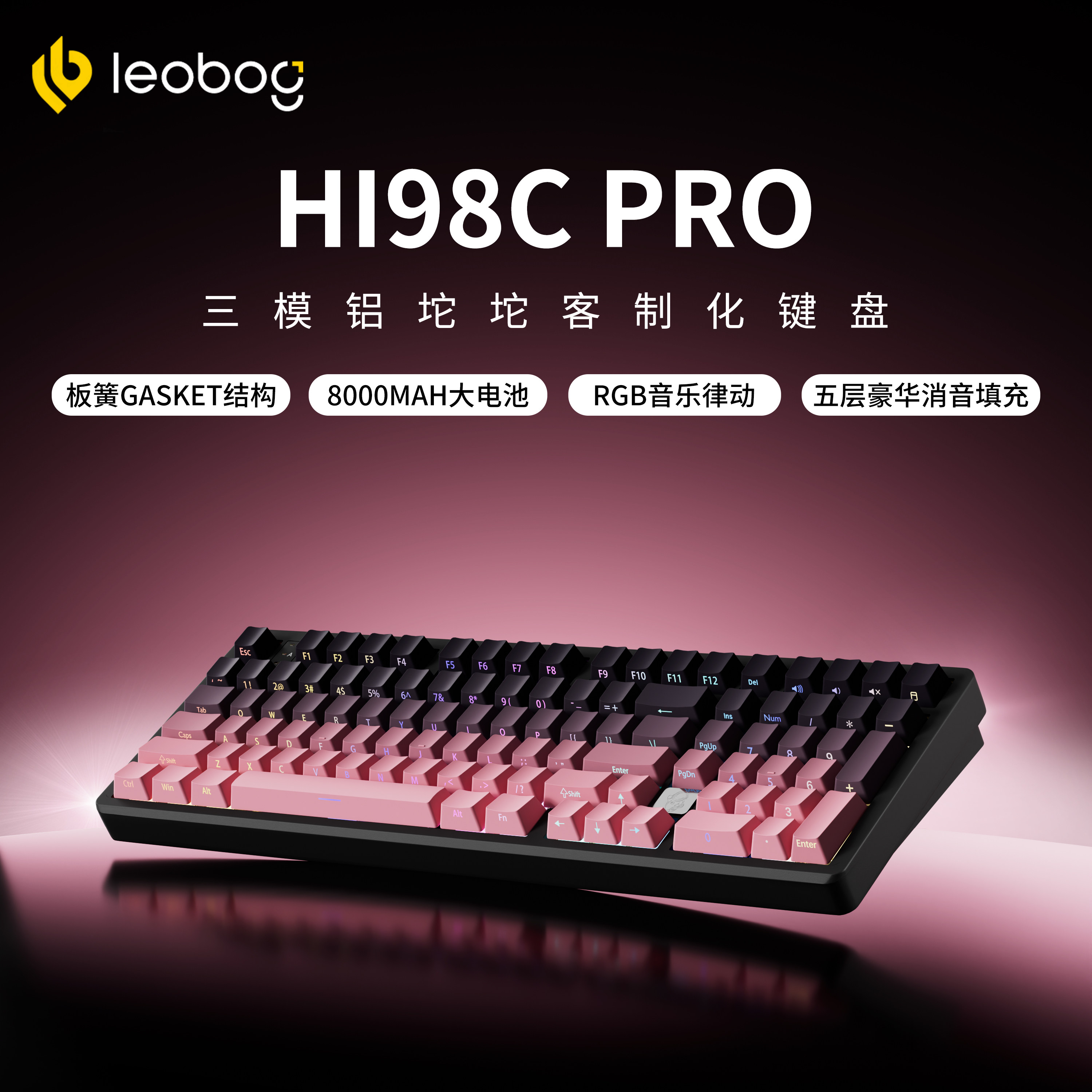 LEOBOGHi98CPro黑莓全铝键盘图片