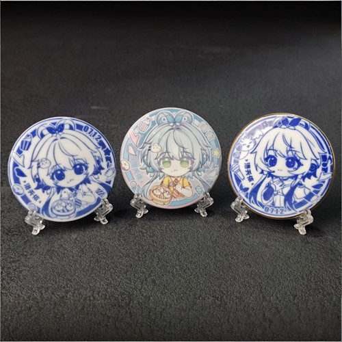 二次元个性化定制陶瓷徽章周边动漫卡通吧唧收藏纪念谷子周边礼物