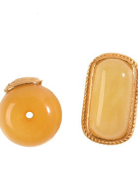 天然蜜蜡散珠子琥珀手链隔珠