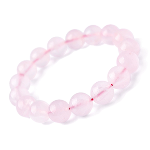 天然粉水晶手链女马达加斯加粉晶串珠散珠子芙蓉石粉色水晶手串男
