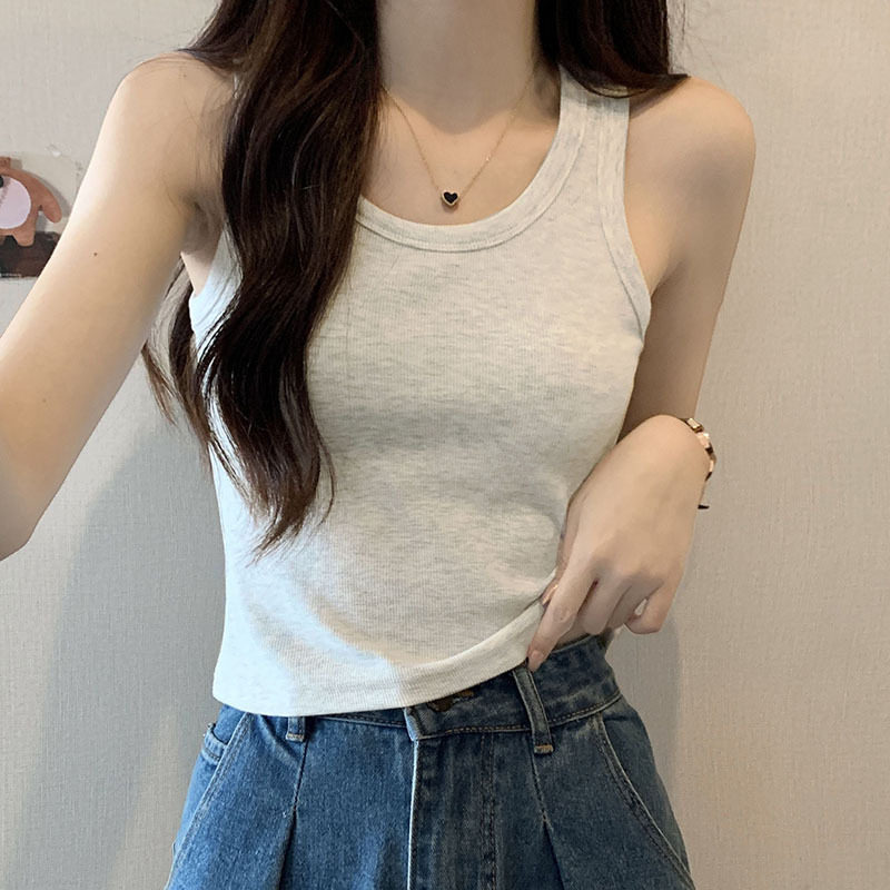 莫代尔吊带背心女内搭白色夏季薄款大码修身百搭外穿黑色打底上衣
