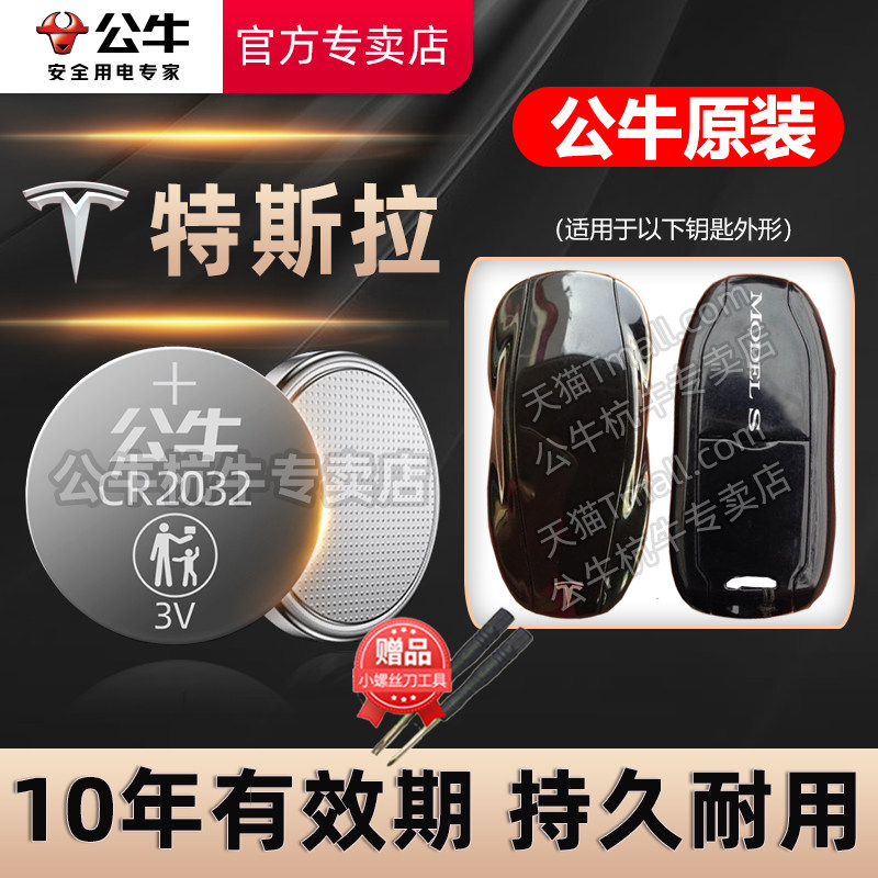 特斯拉Model3/Y汽车钥匙电池