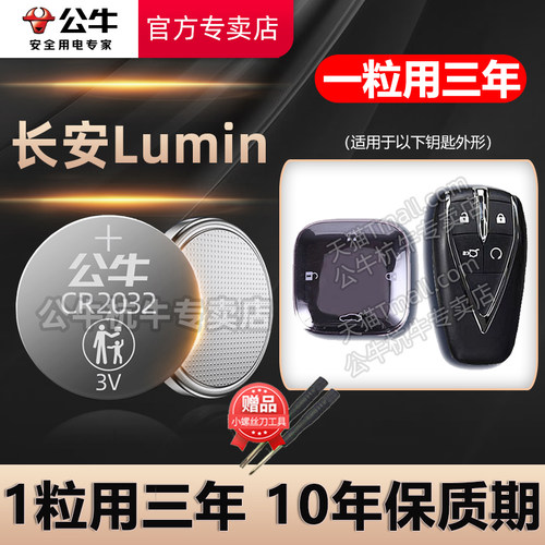 长安Lumin车钥匙纽扣电池