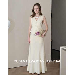 Serein Kare｜法式鱼尾半裙梨形身材显瘦半身长裙抗皱西装马甲