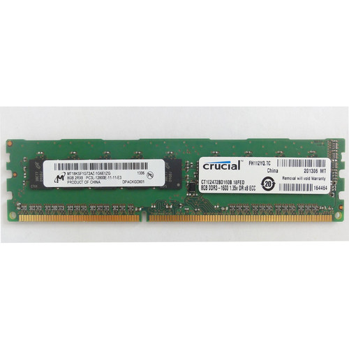 镁光 8G DDR3 1600 纯ECC PC3L-12800E 服务器内存条