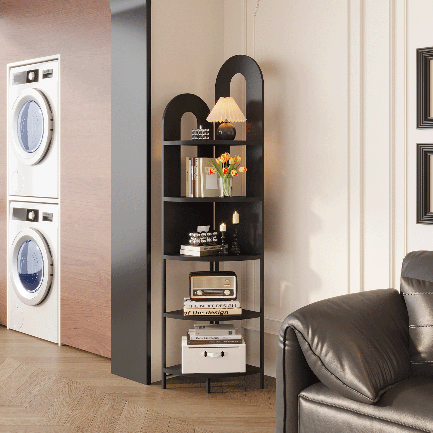 法式中古风创意转角置物架