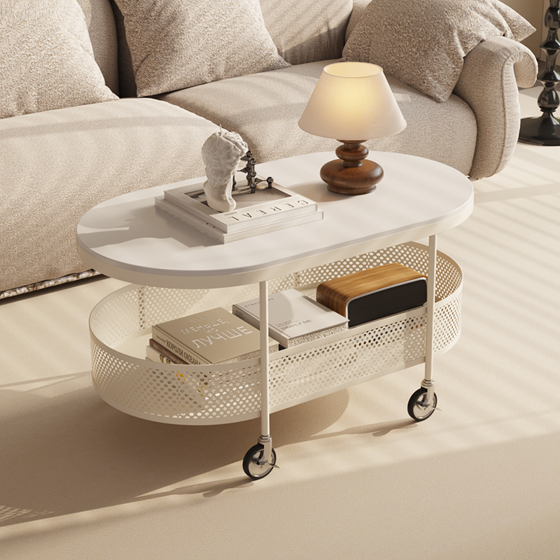 雅纳索椭圆形岩板茶几