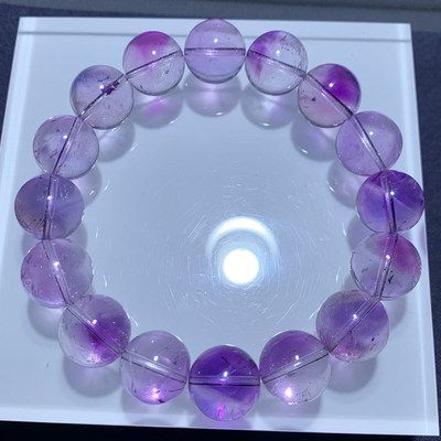 天然玻利维亚紫水晶手链一物一图