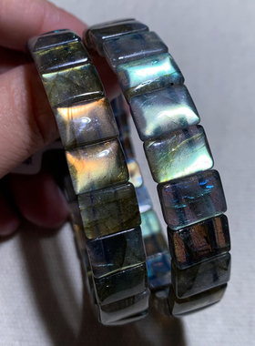 天然拉长石手排手串饰品礼物情侣