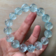 天然冰湛蓝碎碎冰海蓝宝手链巴西绿柱石水晶宝石手串饰品礼物情侣