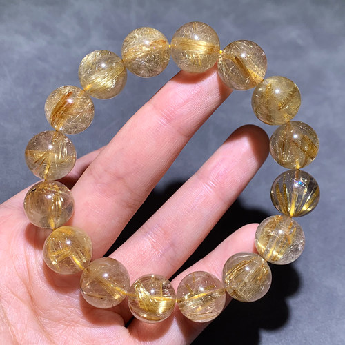 天然维纳斯发晶手链巴西密顺发晶